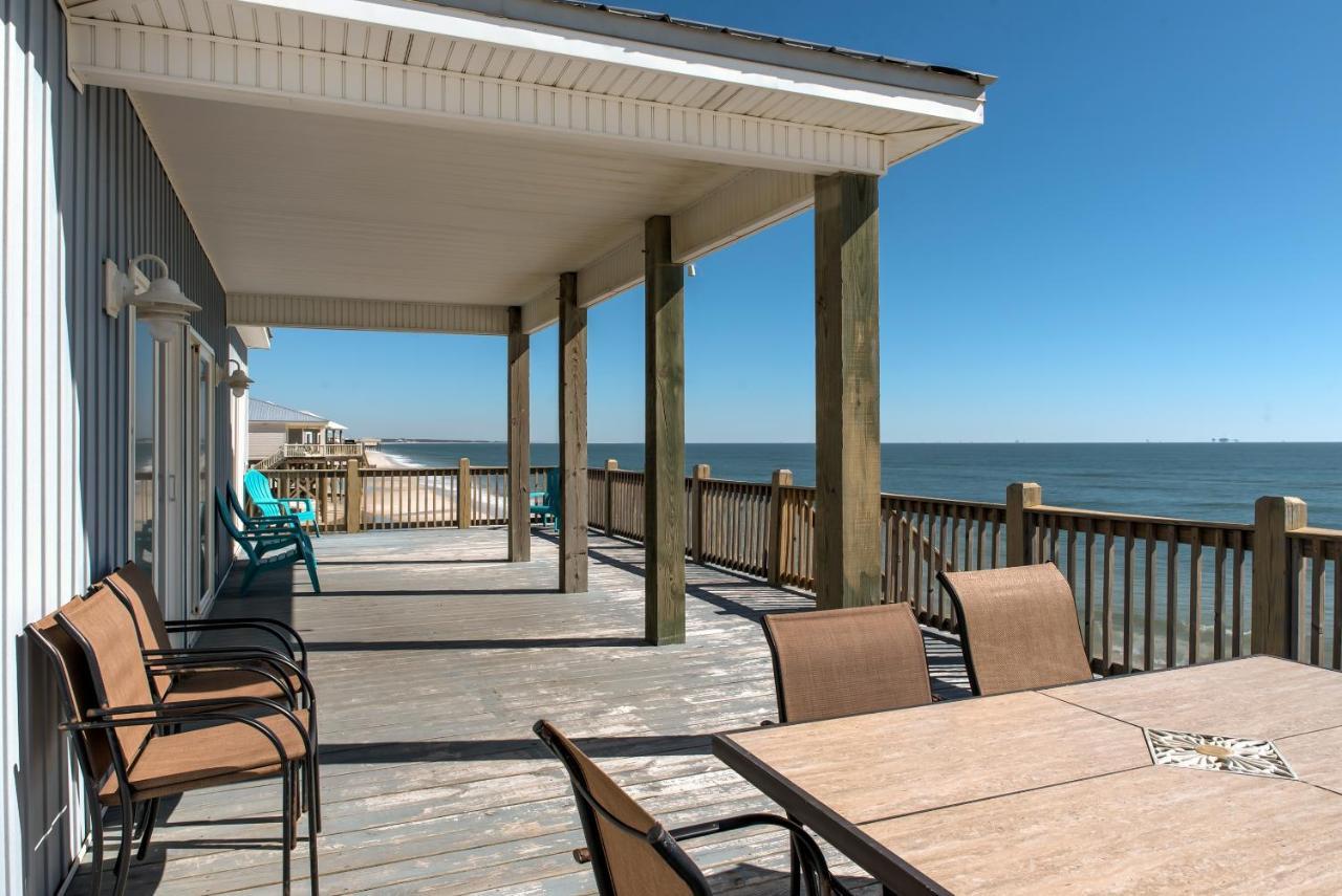 Awake On The Gulf - Gulf Front! Gaze Up At The Stars From Your Large Deck While Listening To The Waves Crash, Home Dauphin Island Exterior foto